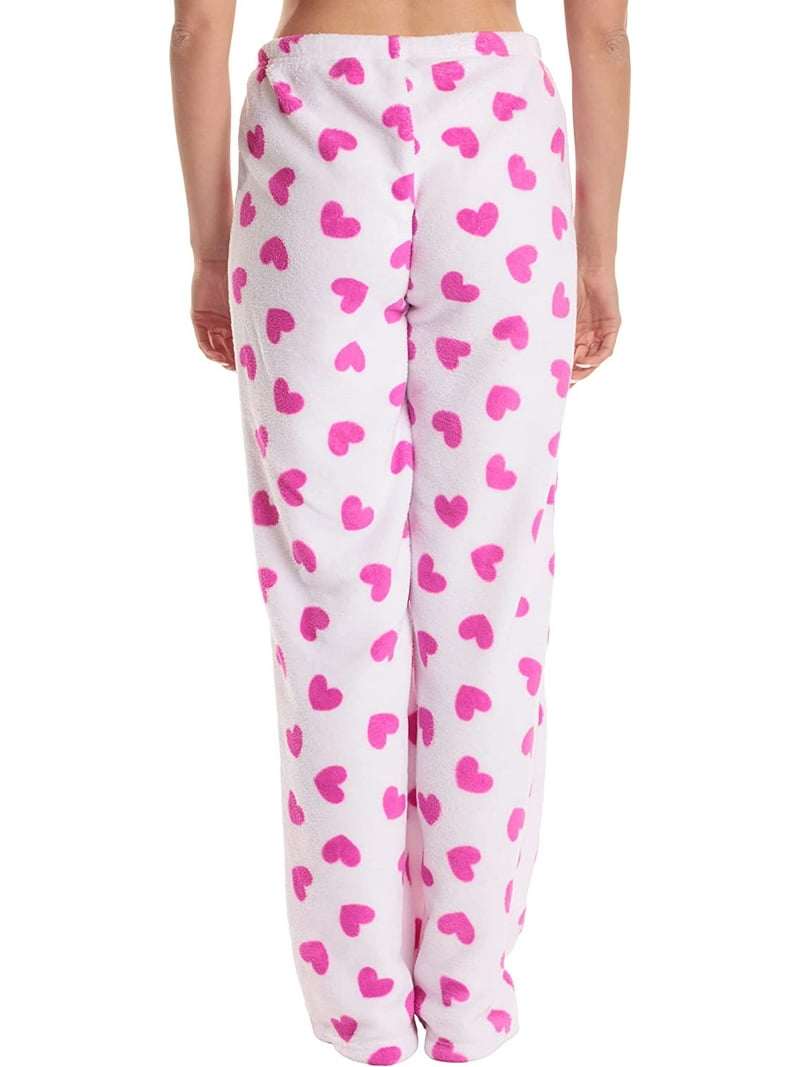 Just Love Fleece Pajama Pants for Women Sleepwear PJs (Heart