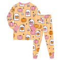 thumbnail image 7 of Enyan Halloween Girls Pajamas Toddler Cute Pumpkin/Ghost Pajamas Long Sleeve Loungewear Sleepwear Set Pajamas Girls(8-9 Years), 7 of 7