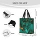 thumbnail image 3 of Easygdp Green Gold Glitter Bolsa Tote para Mujer, Bolso de Hombro para Trabajo, Playa, Viajes, Compras y Supermercado, 3 of 7
