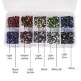 thumbnail image 3 of Inteprter 2000 UNIDS Colorido Hot Fix Rhinestones Juego completo Hot Fix Aplicador Cristal Hierro en diamantes de imitación Vestido de novia Ropa Zapatos Artesanía Inteprter HA024608-00, 3 of 6