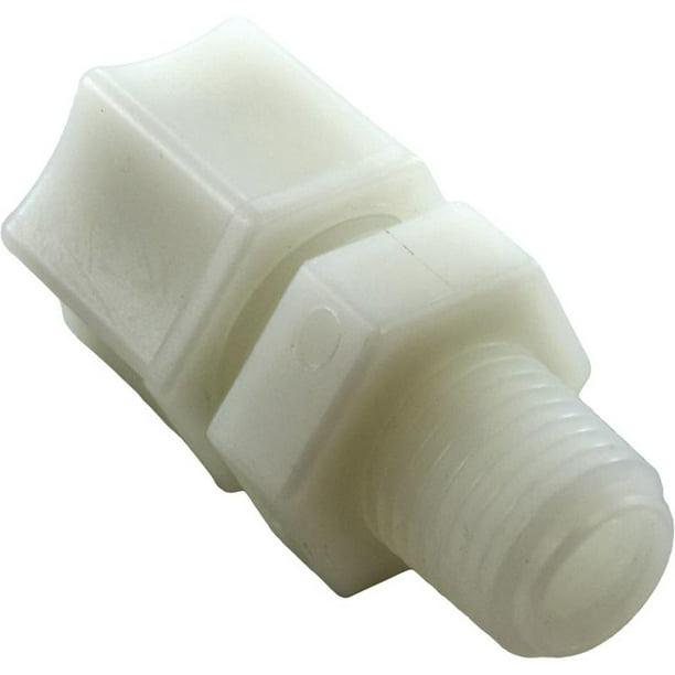 Compression Fitting, UltraPure, 1/4"mpt x 3/8" Tube, Plastic Walmart