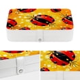 thumbnail image 4 of Seven Starred Ladybird PU Leather Jewelry Box with Removable Compartment and Necklace Holder - Portable Jewelry Display Case for Jewelry Boxes, 4 of 6