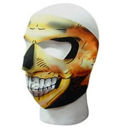 New Flaming Skull Neoprene Winter Full Face Mask W Nose Mouth Vents