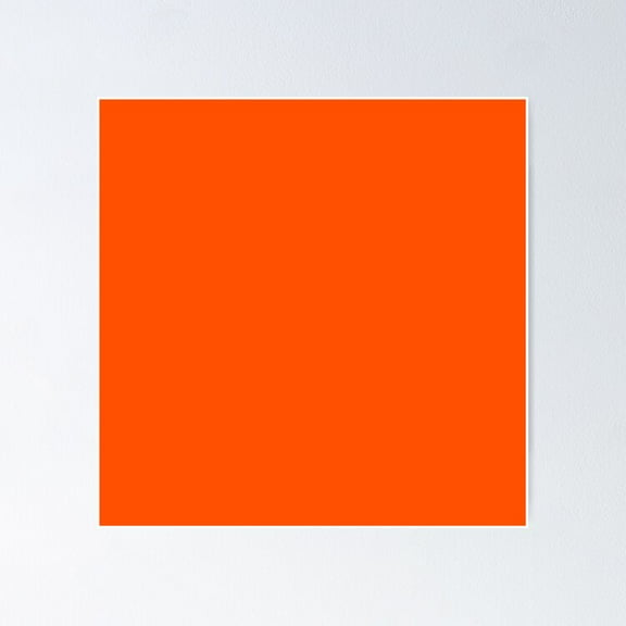 Orange Poster- Unframed Poster | Wall Art | Perfect For Home Decor & Gifts, 8x12