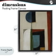 thumbnail image 4 of Stupell Industries Mid-Century Balanced Abstract Structure Black Floating Frame Canvas Art, 17 x 21, by Kippi Leonard, 4 of 8