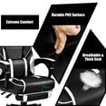 thumbnail image 6 of Goplus Massage Gaming Chair Reclining Racing Computer Office Chair with Footrest White, 6 of 10