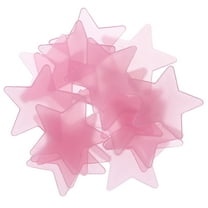 Uxcell 18pcs Glow in the Dark Stars Fluorescent Plastic Wall Stickers Adhesive Murals Decals, Red