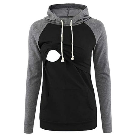 Comfy Hoodie Set - Relimart Maternity Breastfeeding Sweatshirts Comfy Layered Nursing Hoodies for Women
