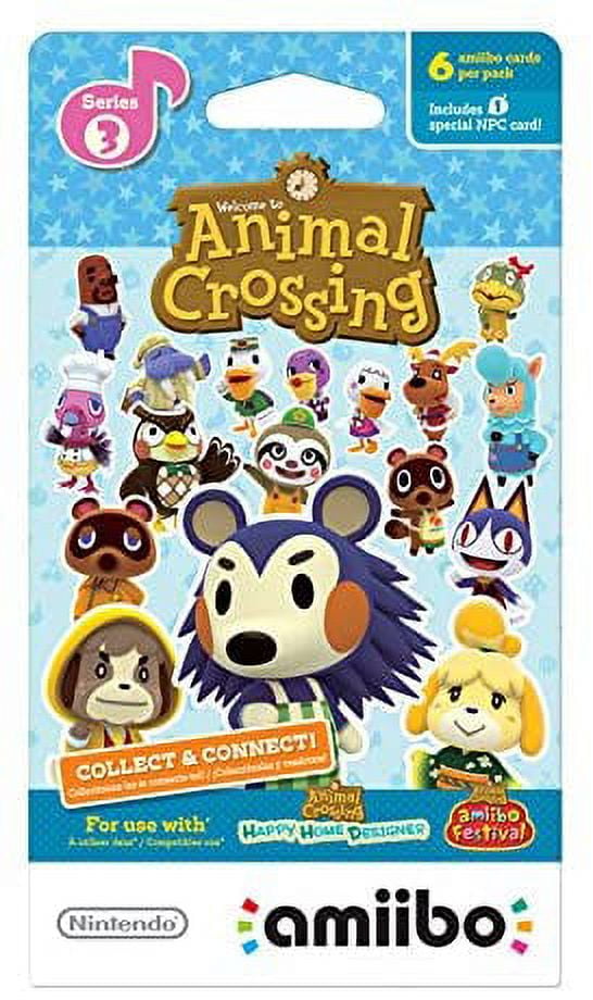 Nintendo Animal Crossing Amiibo Cards - Series 5 - 6 Card Pack for