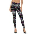 thumbnail image 2 of HDE Trendy Design Workout Leggings Fun Fashion Graphic Printed Cute Patterns Get Lit S, 2 of 7
