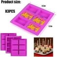 thumbnail image 5 of Rice Snacks Molds for Rice Krispies Treats Baking, 3pcs 6-Cavityrice Cereal Bars Trays for Crispy Treat Making, Candy Making Supplies for Chocolate Brownie Cornbread Pudding Butter Mould, 5 of 8