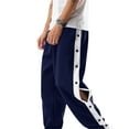 thumbnail image 4 of Coduop Men Tear Away Track Pants High Split Side Snap Cinch Bottoms Loose Sweatpants Long Trouser, 4 of 9