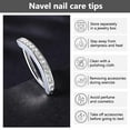 thumbnail image 4 of 6Pcs Belly Button Ring for Women Belly Rings Small Hoop Belly Button Rings Simple Reverse Navel Rings Body Belly Piercing Jewelry, 4 of 7