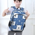 thumbnail image 6 of FORMRS Unisex School Backpack 17" Student Travel Bag with Laptop Compartment, White Polar Bear, 6 of 7