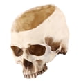 thumbnail image 2 of maceta de resina con diseño de cabeza de calavera para decoración de flores, 2 of 15