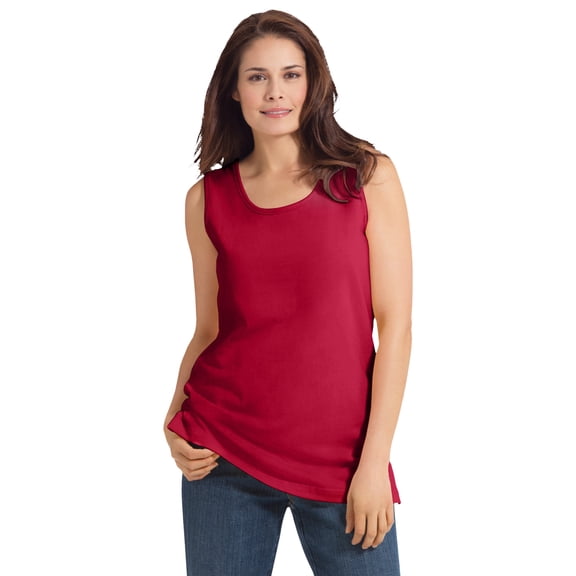 Woman Within Plus Size Perfect Scoopneck Tank Top