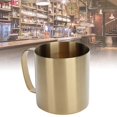 thumbnail image 4 of Taza, Taza De Café Ligera Portátil, Acero Inoxidable Para La Oficina De Otdoor Cergrey Oro, 4 of 8