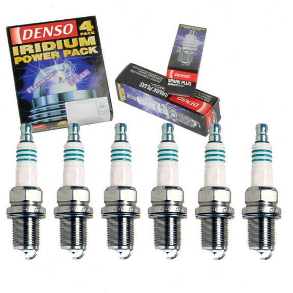 6 pc DENSO Iridium Power Spark Plugs compatible with Toyota Highlander 3.0L 3.3L V6 2001-2010