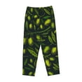 thumbnail image 4 of Kll Womens Green Branch Olive Print Pajama Pants Soft Pajama Bottoms For Women Cozy Lounge Pants, 4 of 9
