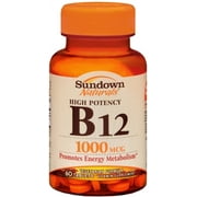 Sundown B-12 1000 mcg Tablets 60 Tablets (Pack of 3)