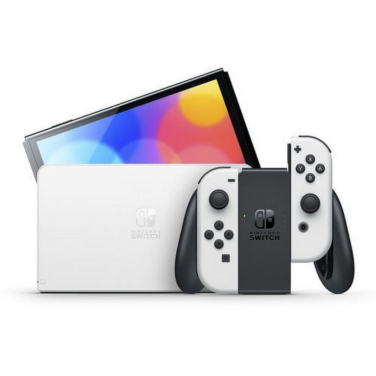 Nintendo Switch OLED White Console Bundle with Minecraft Game