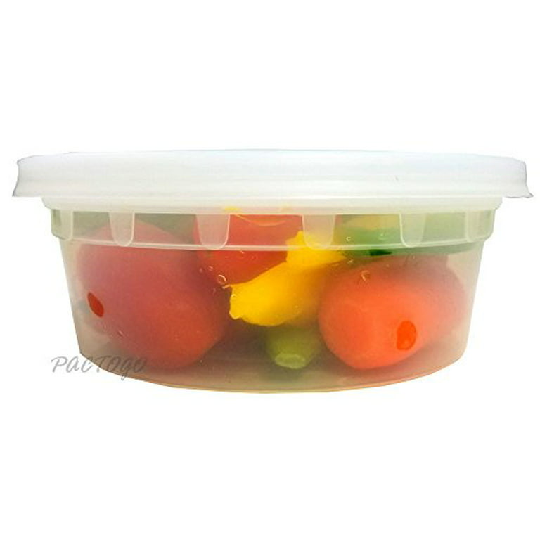 8 Oz Plastic Deli and Soup Container with Lid-TG-PC-8 – Gator Chef