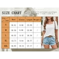thumbnail image 4 of SHIBEVER Women Tops Summer Baggy Square Neck Blouse Fashion Solid Color Tee Eyelet Dressy Casual Clothes White Tee Size XL, 4 of 5