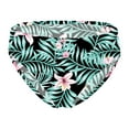 thumbnail image 5 of iiniim Girls Bikini Bottom Swim Triangle Briefs Quick Drying Swimwear for Teens Sports Underwear UPF 50+ Black&Green 6, 5 of 7
