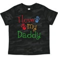 thumbnail image 3 of Inktastic I Love My Daddy Boys or Girls Toddler T-Shirt, 3 of 5