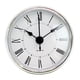 thumbnail image 1 of 2.8Inch/70mm Clock Insert Round Quartz Movement Clock White Face Silver Tone Bezel Roman Numeral Fit 63mm Diameter Hole, 1 of 4