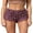 Dark Brown, variant on Michellecmm Women Leopard Shorts Tiered Smocked Low Rise Lace Trim Short Pants