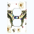 thumbnail image 2 of Metal Light Switch Plate Cover Unique Floral Butterfly Red Polka Dots BUT004, 2 of 13