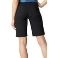 thumbnail image 2 of Lee Womens Relaxed Fit Bermuda Shorts 6 Black, 2 of 3