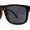 Matte Tortoise - Black, variant on Mens Sport Rectangle Horn Rim Plastic Dark Black Lens Sunglasses Shiny Black