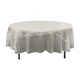 thumbnail image 1 of LA Linen TCOrgz90R-WhiteO11 Nappe Ronde en Organza Miroir Transparent&44; Blanc - 90 in., 1 of 4