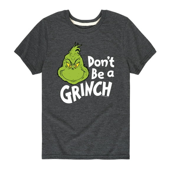 Dr. Seuss - Don't Be A Grinch - Toddler And Youth Short Sleeve Graphic T-Shirt