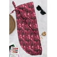 thumbnail image 5 of HAPPY BAY Women's Long Beachwear Pareos Swimwear Summer Wraps Cover ups Beach Bikinis Sarongs Skirt Swim Cover up Swim Coverups for Women One Size Fuscia, Floral, 5 of 5