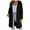 Black, variant on Women's Winter Daily Commute Long Sleeve Knit Open Front Cardigan Sweater Casual, Comfortable for Work Wear Beige，S