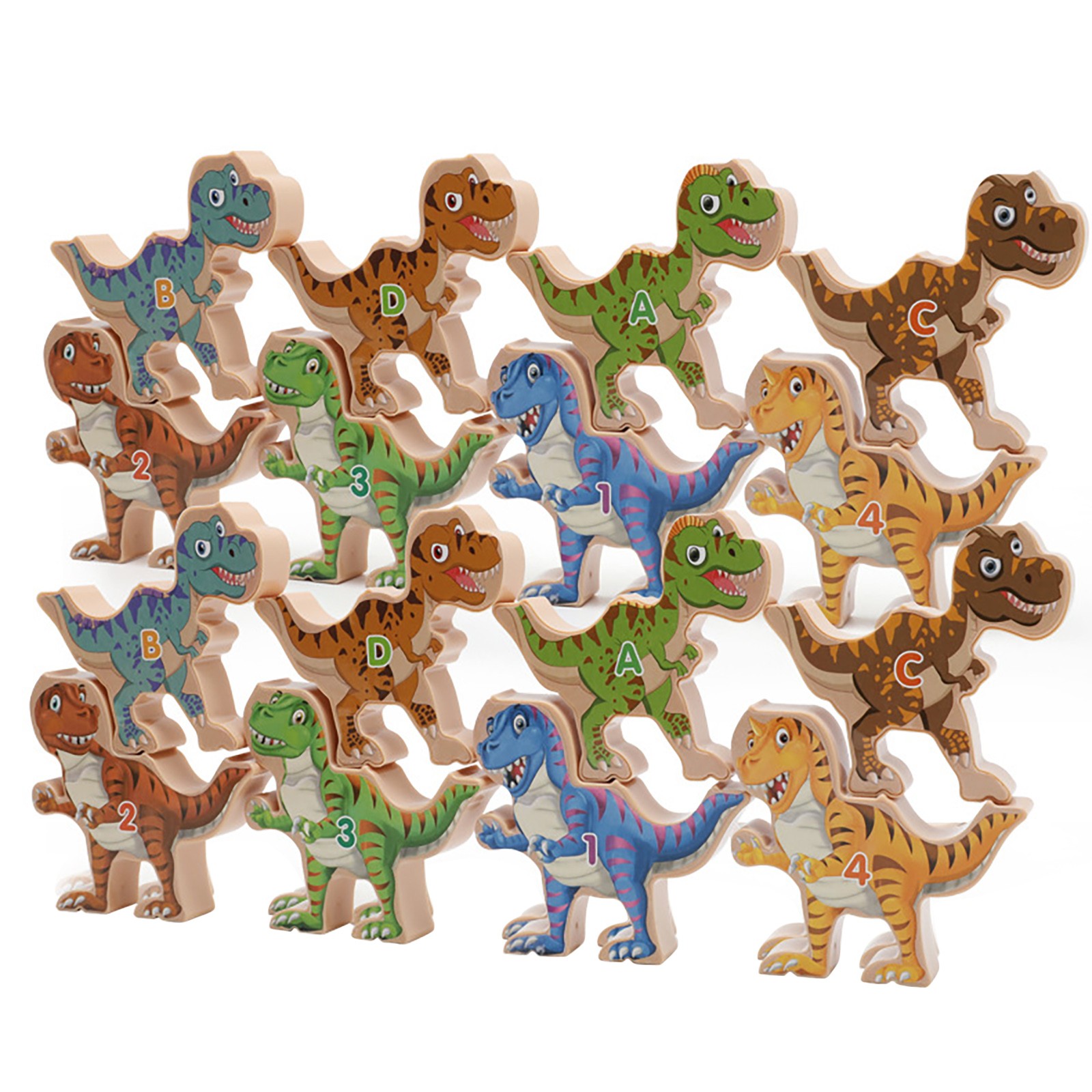 Building Construction Toys Wooden Dinosaur Toys For 35 Year Old