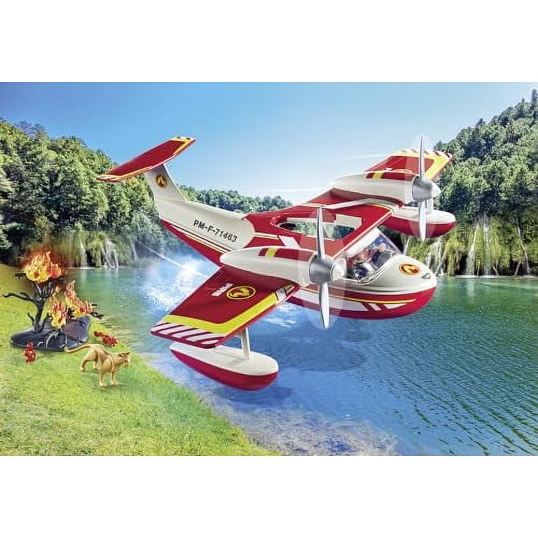 PLAYMOBIL #71463 Action Heros Firefighting Plane NEW! - Walmart.com
