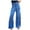Blue-91, variant on Owordtank Wide Leg Baggy Pants for Women Casual Striped High Waist Floor Length Lounge Pants