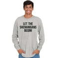 thumbnail image 3 of Let The Shenanigans Begin St Patricks Long Sleeve TShirt Men Women Brisco Brands S, 3 of 6