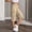 *Khaki, variant on Women's Elastic Back Waist Knee Length Cargo Shorts,Casual Button Flap Pants with Pockets Navy,Womens Plus S
