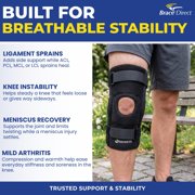 Breg Economy Hinged Soft Knee Brace, Open Back, Wrap Around