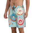 thumbnail image 2 of Bixox Men's Colorful Donut printing Casual Classic Fit Short Summer Beach Shorts, 2 of 6