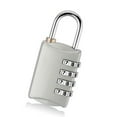thumbnail image 2 of Coded Lock Zinc Alloy Keep Security Combination Padlock for Luggage Cases Filing CabinetsSilver, 2 of 8
