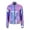 Blue, variant on DPOIS Women's Sparkly Bomber Jackets Long Sleeves Zip Up Coat for Party Club Blue S