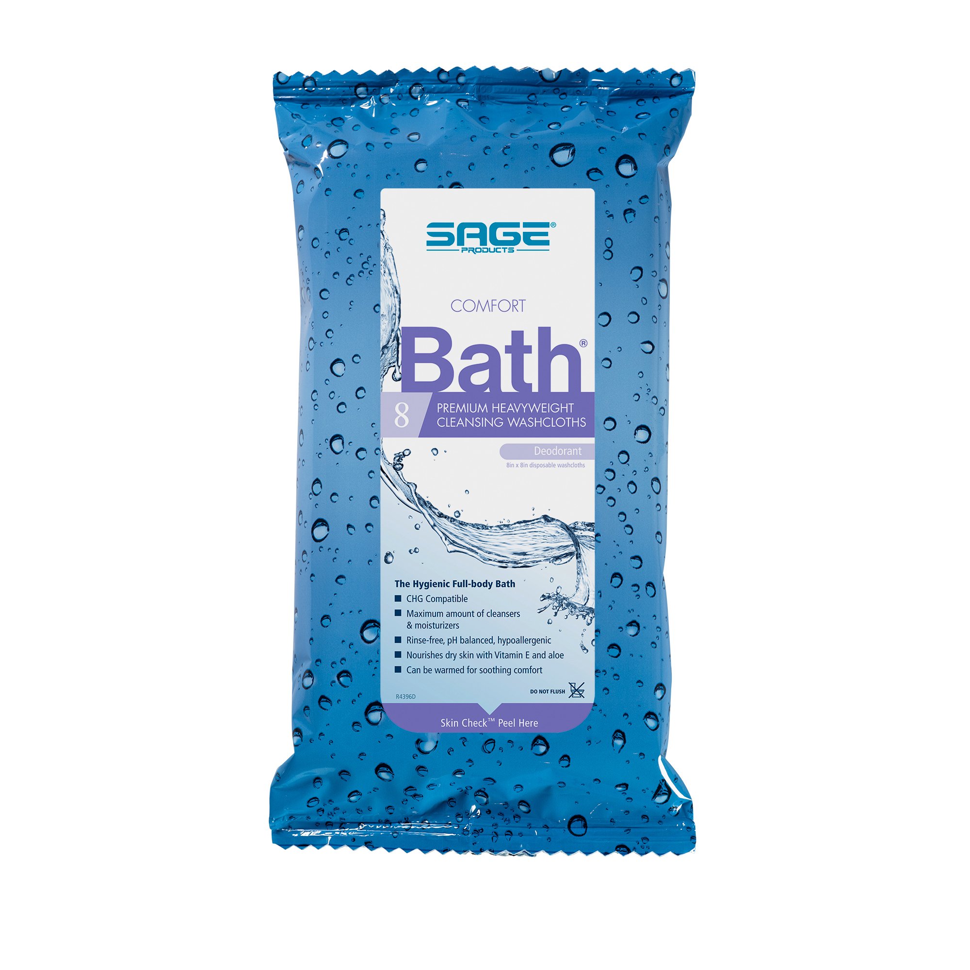 Comfort Bath Bath Wipe 8 X 8 Inch Soft Pack Aloe Scented Pack of 8 - image 2 of 4