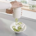 thumbnail image 3 of Leifheit Vegetable Spiral Slicer with Built-In Tray, White and Grey, 3 of 6