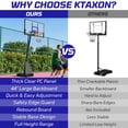 thumbnail image 5 of Ktaxon Portable Basketball Hoop Outdoor with Rebound Plate, 5.25-10FT Adjustable Height, 44inch PC Backboard, Blue, 5 of 10